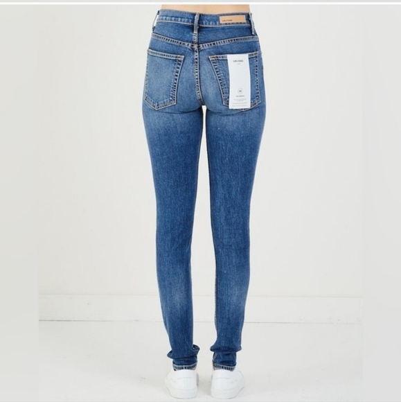 NWT GRLFRND KENDALL IN  NO MORE TEARS HI RISE STRETCH DENIM W/ SLIM LEG - Picture 3 of 16